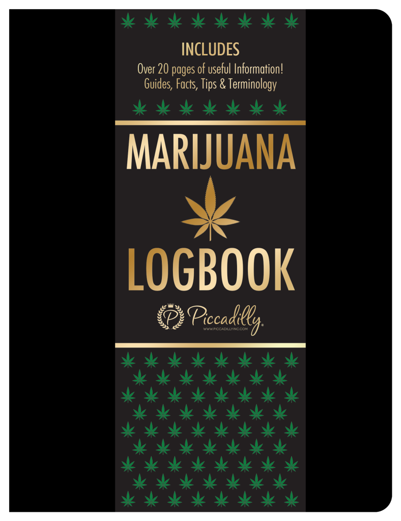Logbook with gold foil