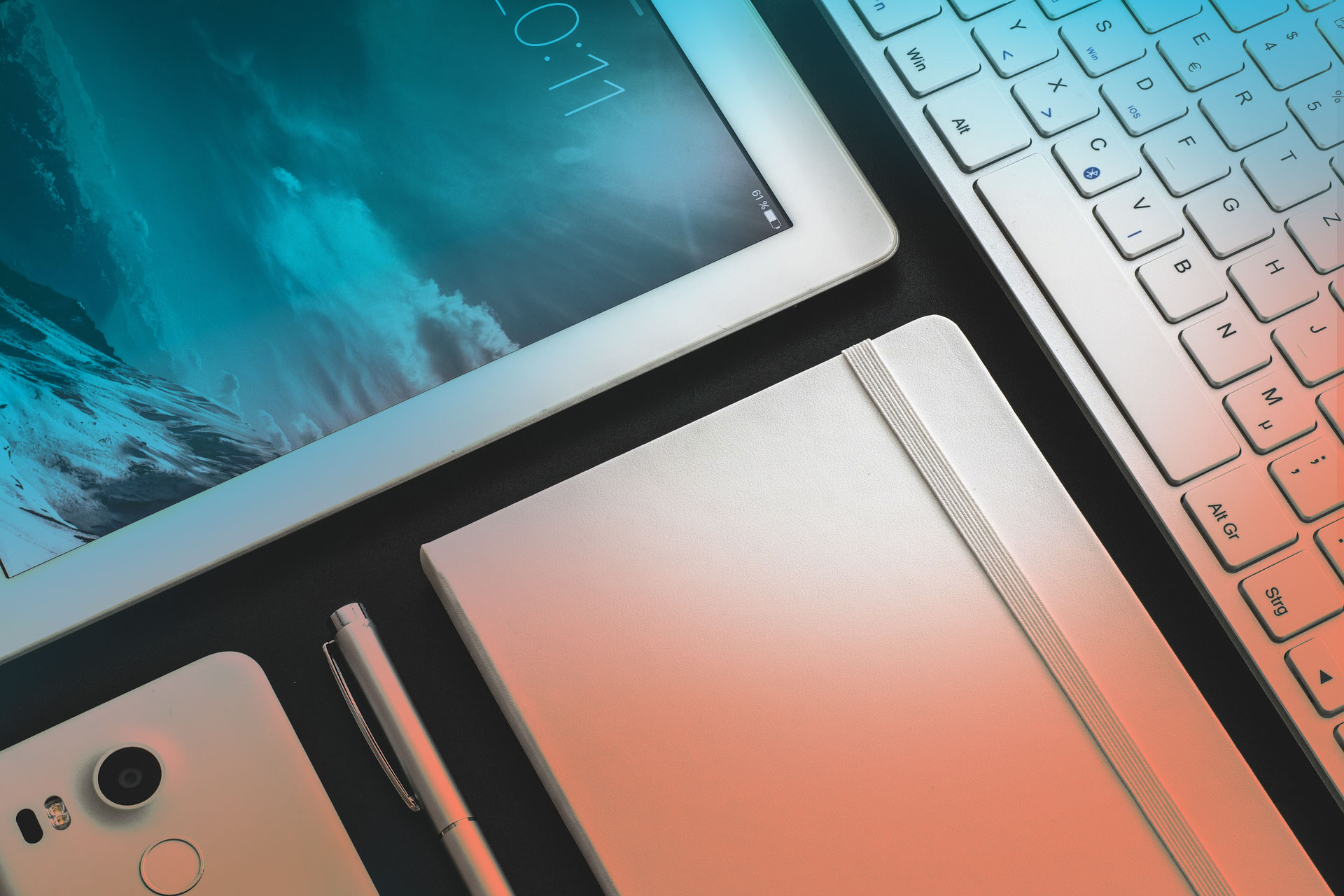 Media workstation background image